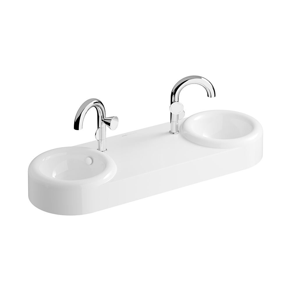 Liquid Double Wash Basin, 120x41cm