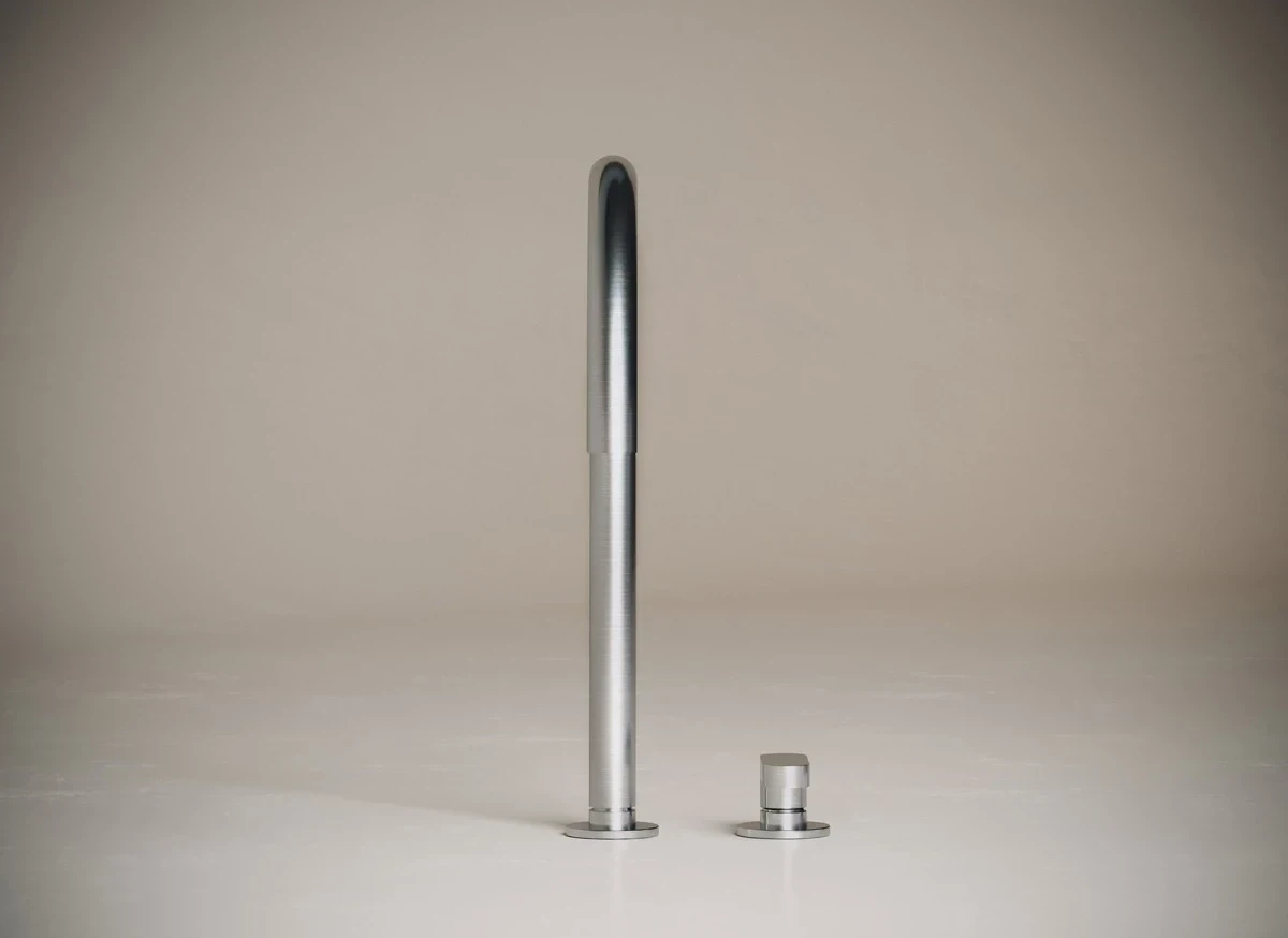Automated faucet with sleek modern design for smart hydration solutions.