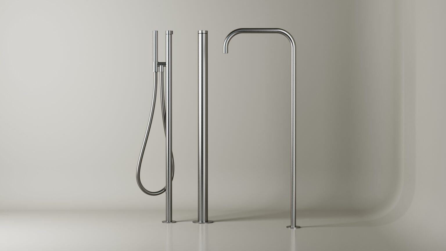 MSN SET26.11 – Floor mounted bath fixture set – Square