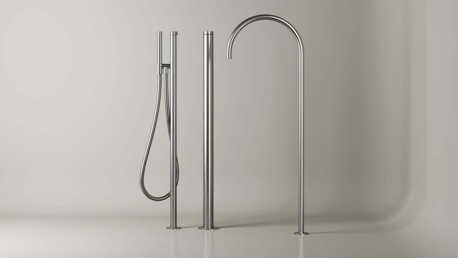 MSN SET26.10 – Floor mounted bath fixture set – Round