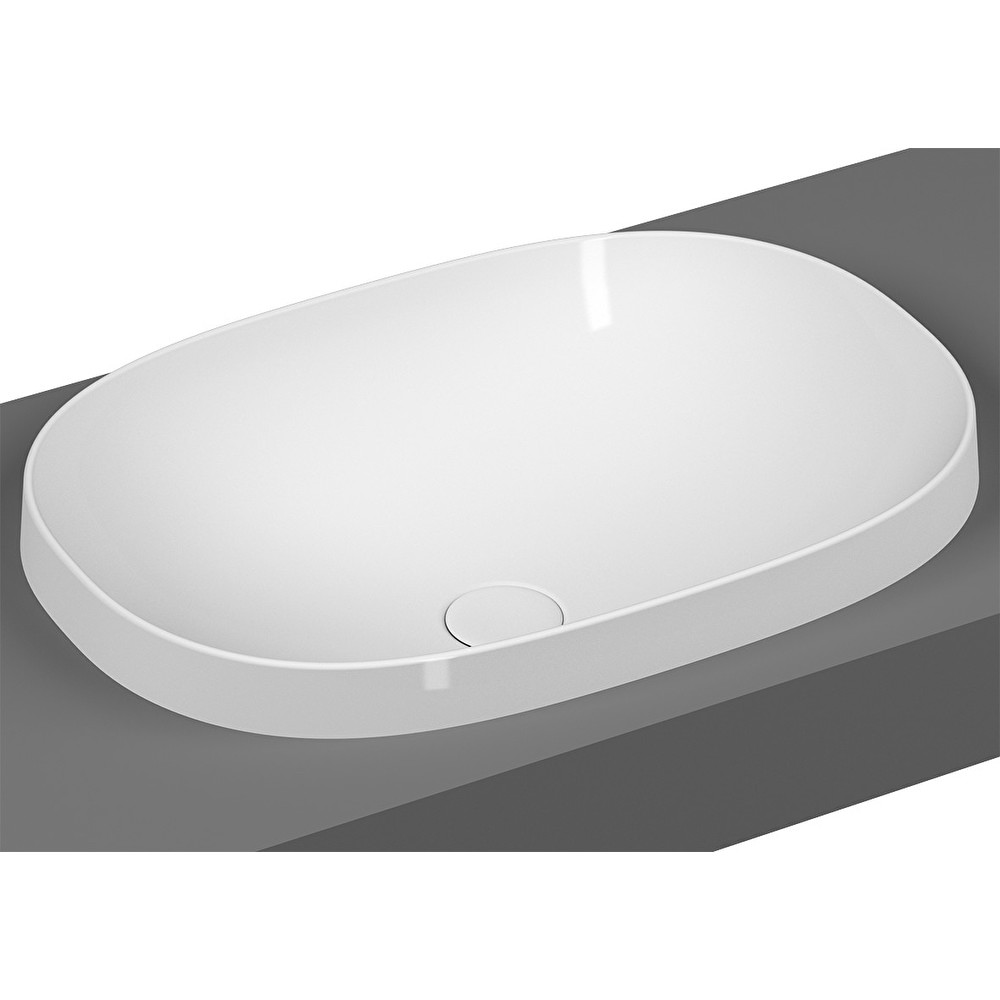 Frame Oval countertop basin, 55×40 cm