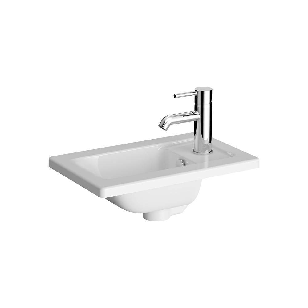 Integra Compact vanity basin, 45×29 cm