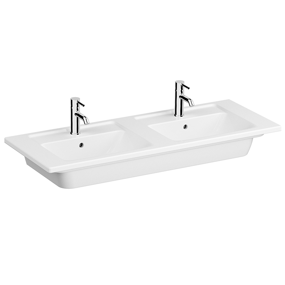 Integra Vanity basin, double, 120×47 cm