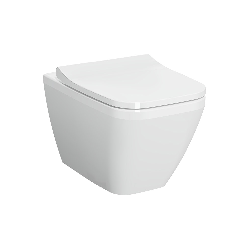 Integra Round & Square Wall-hung WC pan, hidden fixation, 54 cm