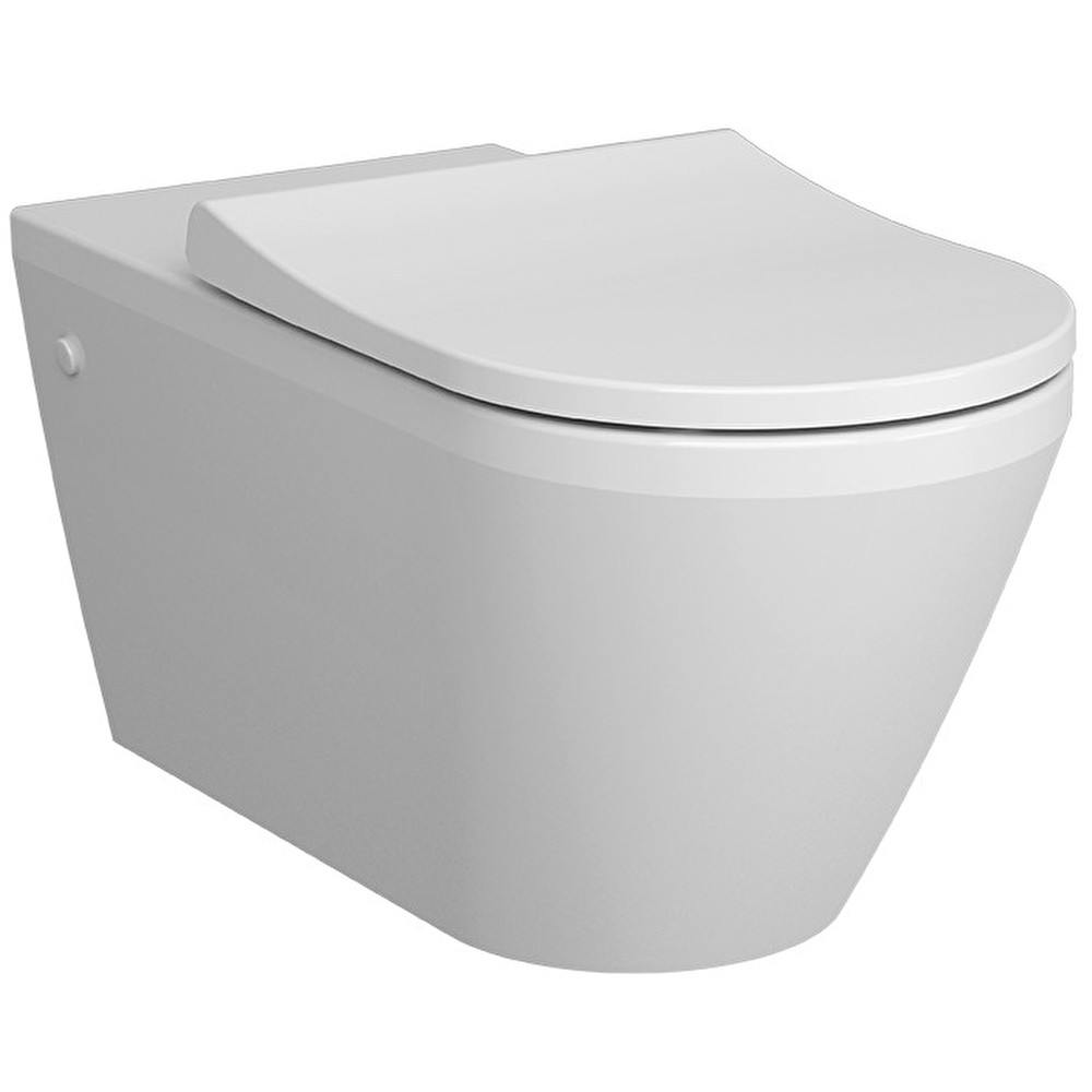 Integra Round & Square Rim-ex wall-hung WC pan, hidden fixation, 70 cm, high