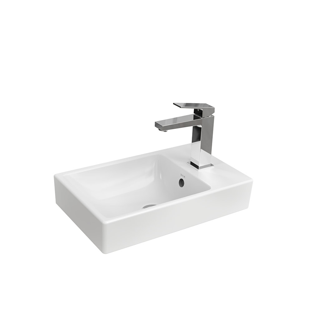 Integra Round & Square Washbasin, square, compact, 45×28 cm